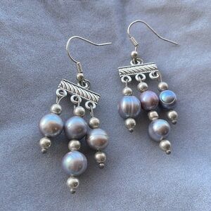antique freshwater pearl earrings
